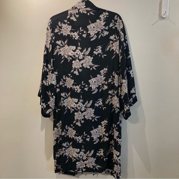 SPIRITUAL GANGSTER Sz  O/S Floral Slinky Pockets Bow Belt Kimono - Picture 9 of 9